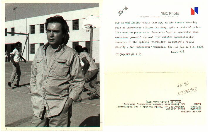 David Cassidy Man Undercover Cage of Steel press release